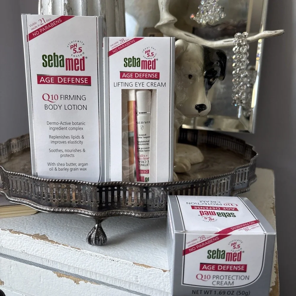 3 Pc SEBAMED Q10 Anti-Aging Kit Protection & Eye Cream + Body Lotion PH 5.5 Skin